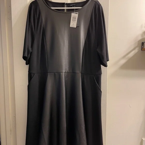 Torrid Luxe Ponte Coated Skater Dress - Picture 5 of 6